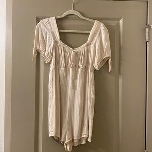 Cream romper, size small